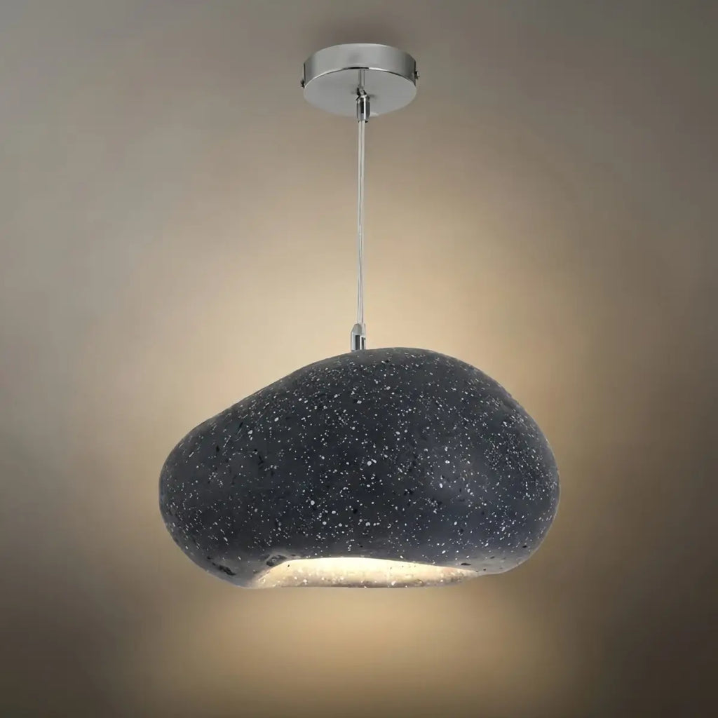 Art Deco Blue Pendant Light – Resin Bread-Shaped Design for Dining Room - Flindria