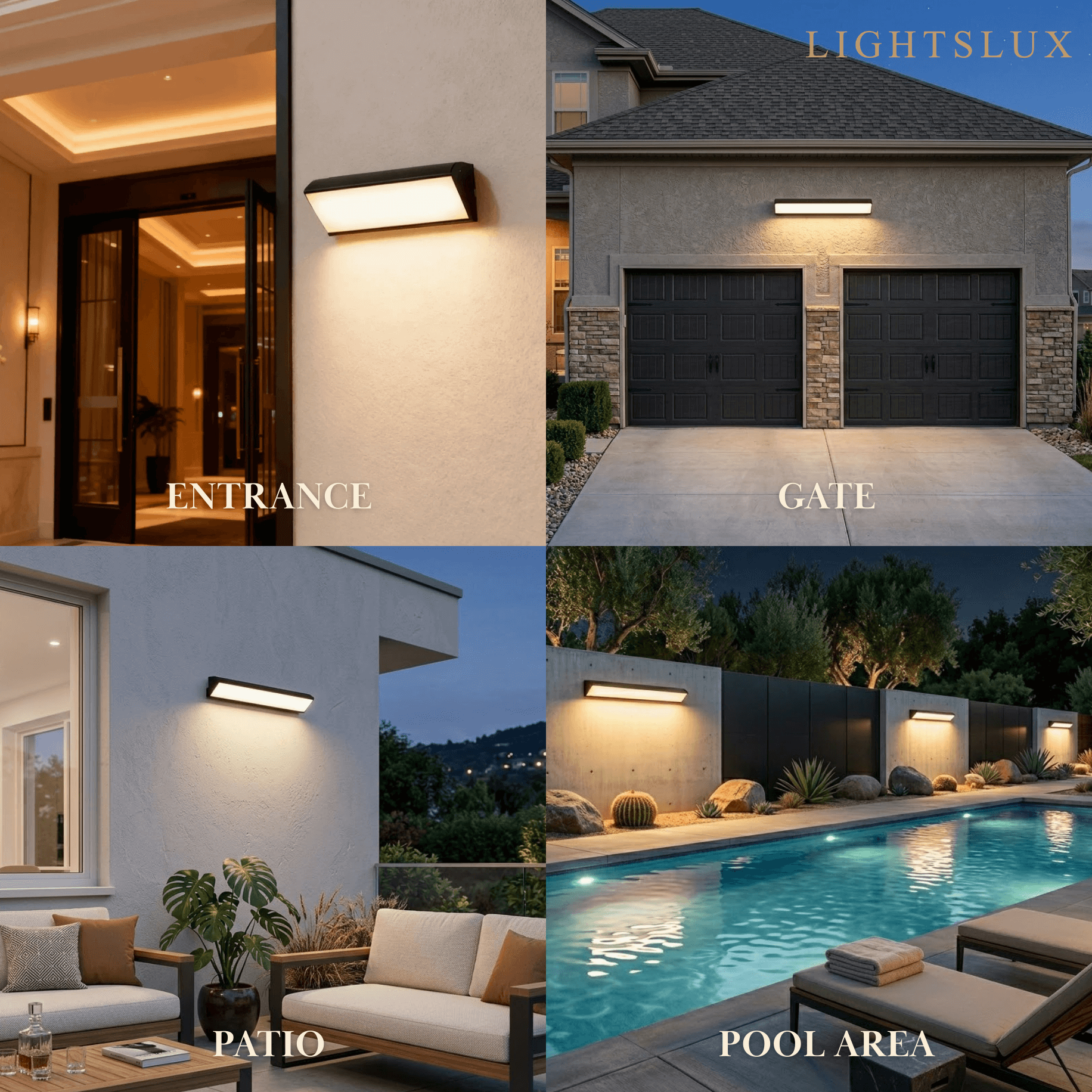 Minimalist Outdoor Wall Lamp - Light for Courtyard - Flindria