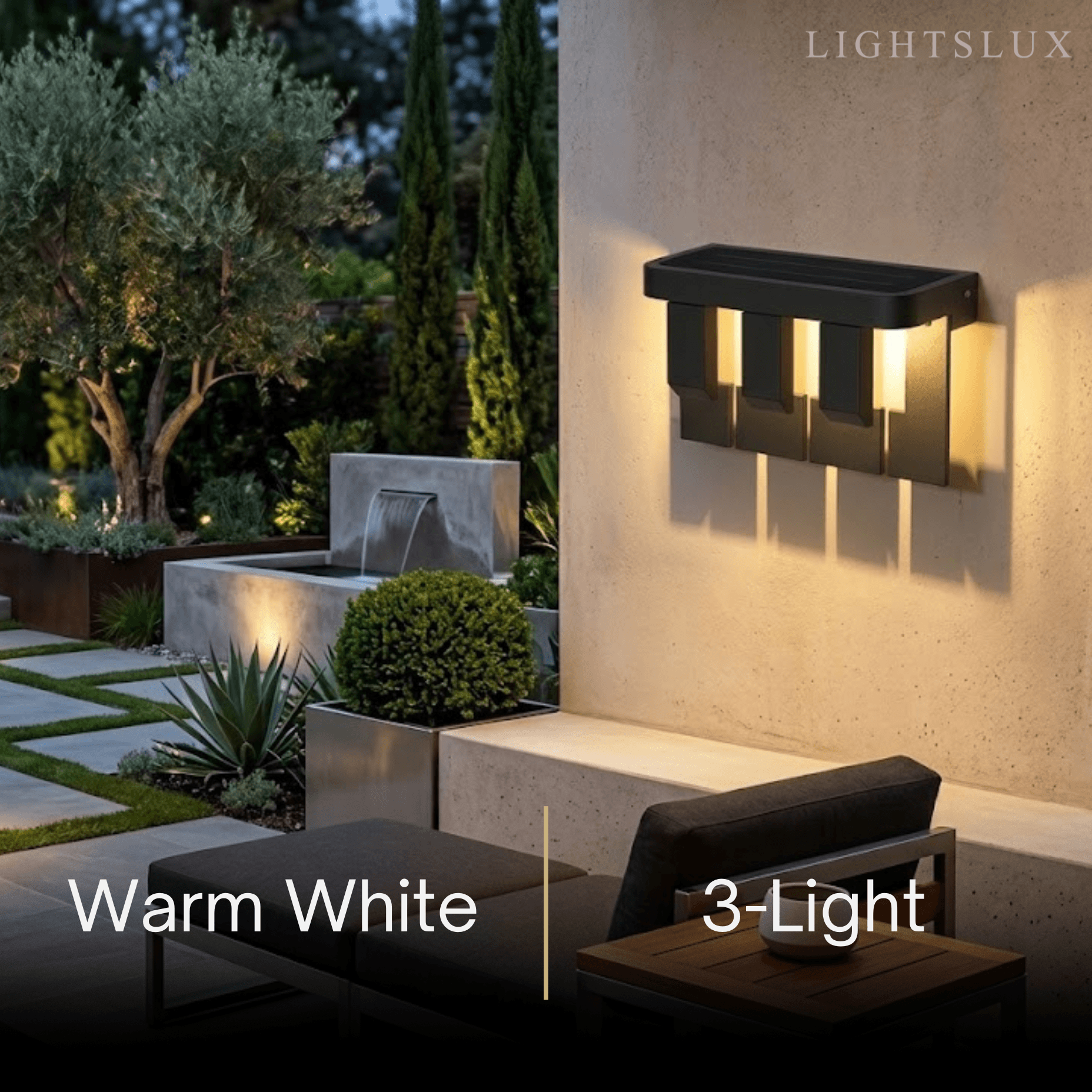 Moderne geometrische buitenwandlamp - Zwart metaal voor terras - Flindria