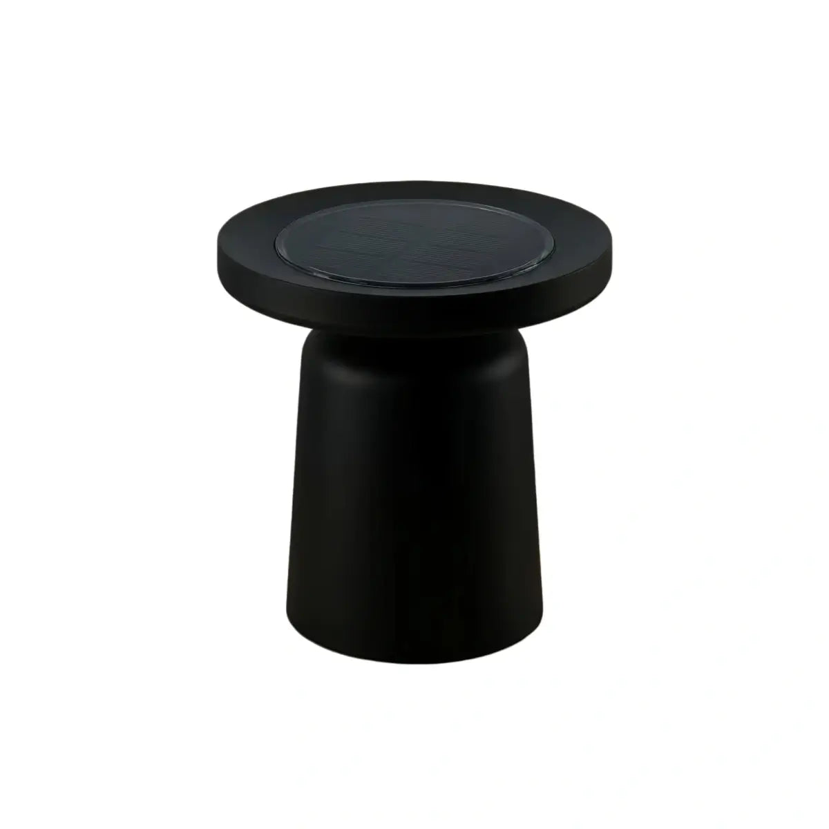 Modern Round Outdoor Floor Lamp - Black Metal for Pathways - Flindria