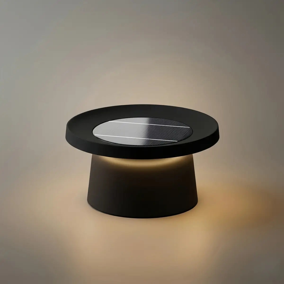 Modern Round Outdoor Floor Lamp - Black Metal for Pathways - Flindria