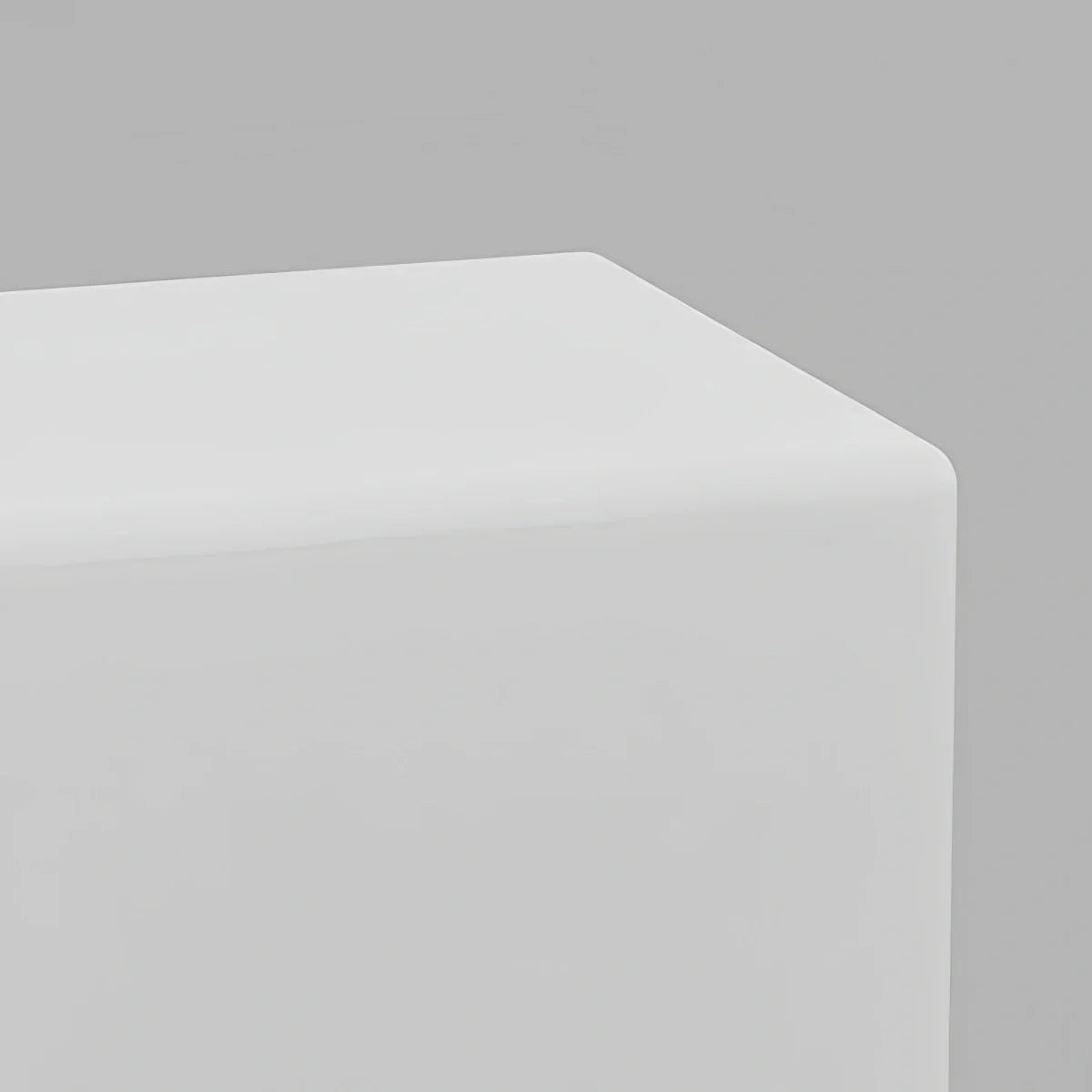 Modern Outdoor Floor Lamp - White Acrylic Square Design for Garden - Flindria