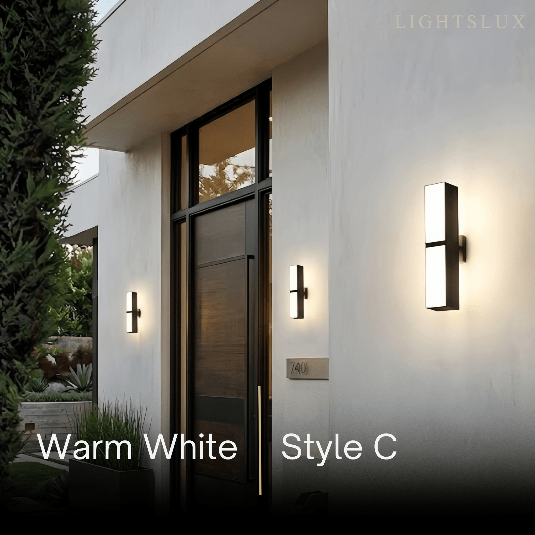Modern Outdoor Wall Lamp - Black Metal Irregular Design for Exterior Wall - Flindria