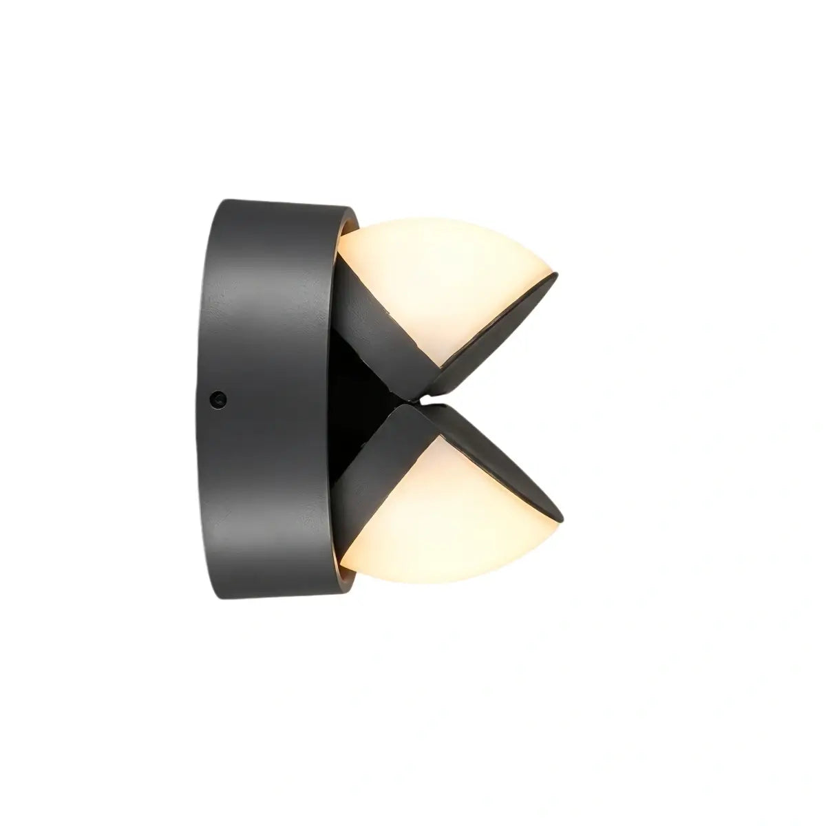 Modern Outdoor Wall Lamp - Black Metal Irregular Design for Exterior Wall - Flindria