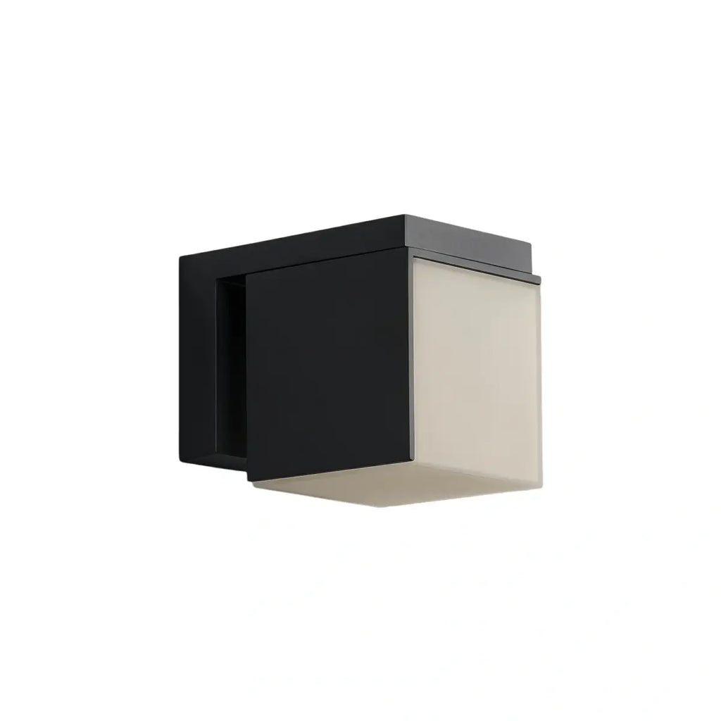 Modern Outdoor Wall Lamp - Black Metal Irregular Design for Exterior Wall - Flindria