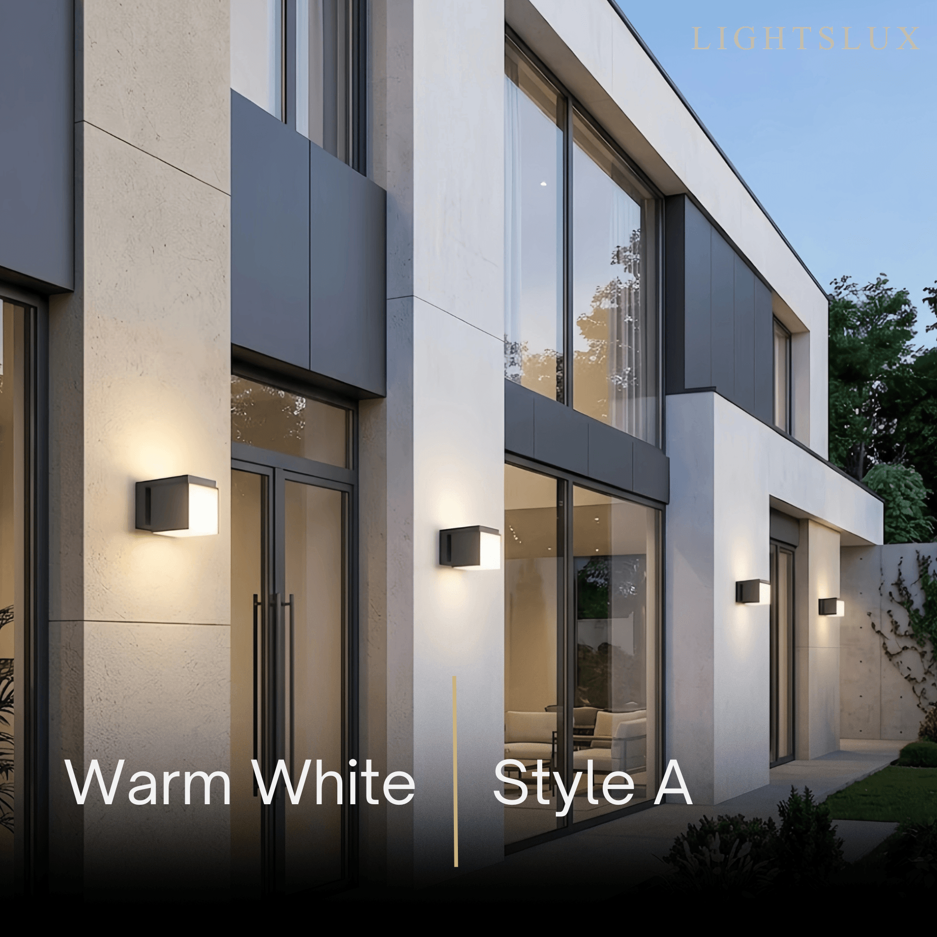 Modern Outdoor Wall Lamp - Black Metal Irregular Design for Exterior Wall - Flindria