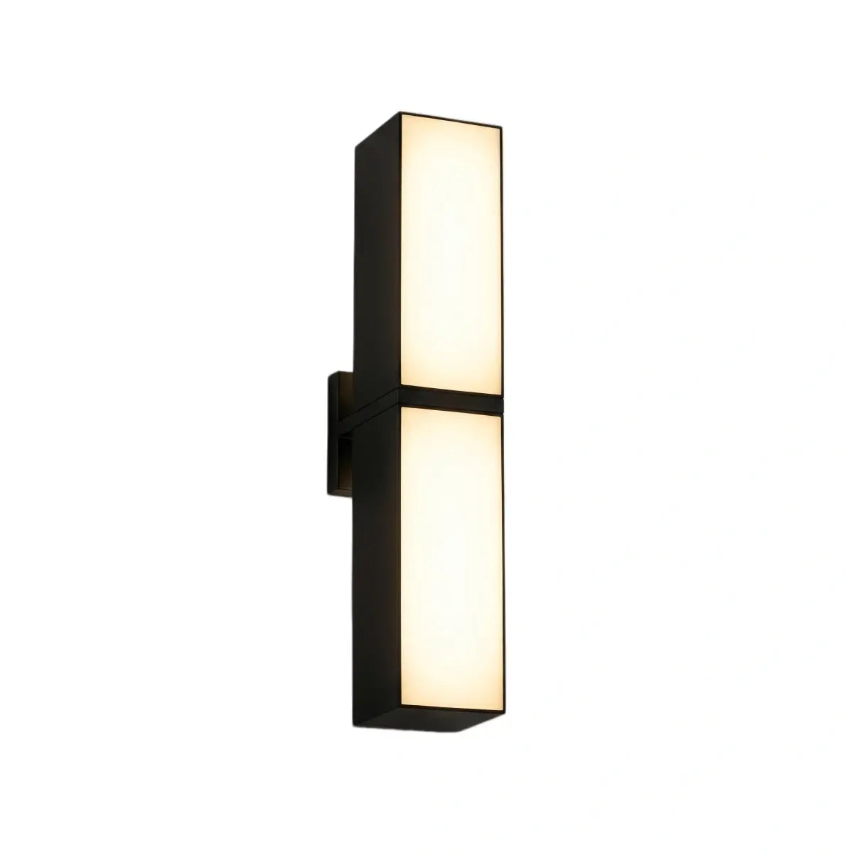 Modern Outdoor Wall Lamp - Black Metal Irregular Design for Exterior Wall - Flindria