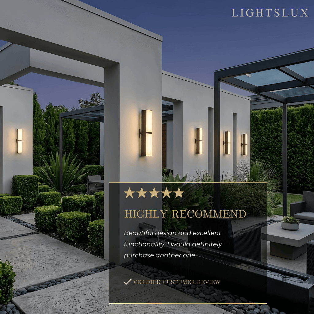 Modern Outdoor Wall Lamp - Black Metal Irregular Design for Exterior Wall - Flindria