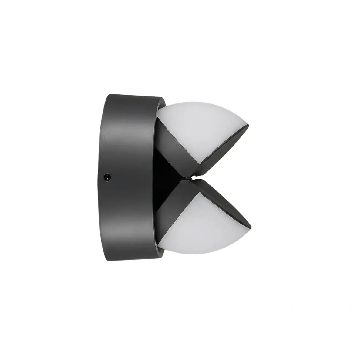 Modern Outdoor Wall Lamp - Black Metal Irregular Design for Exterior Wall - Flindria
