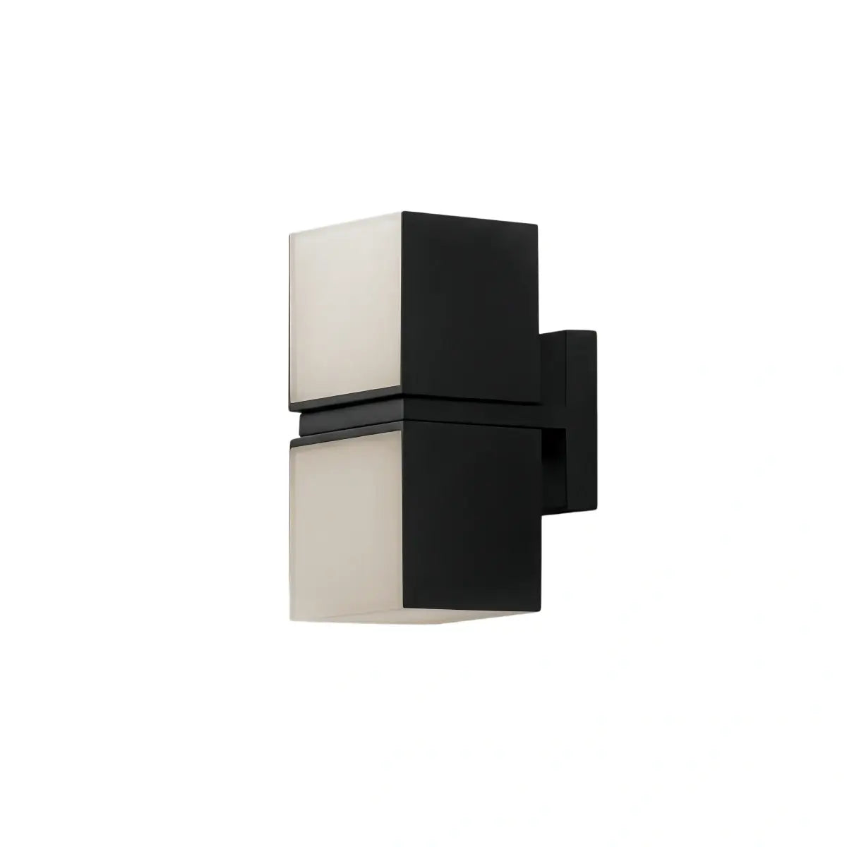 Modern Outdoor Wall Lamp - Black Metal Irregular Design for Exterior Wall - Flindria