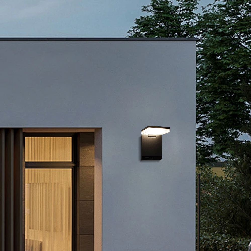 Modern Solar Outdoor Wall Lamp Acrylic with Motion Sensor (Waterproof) - Flindria