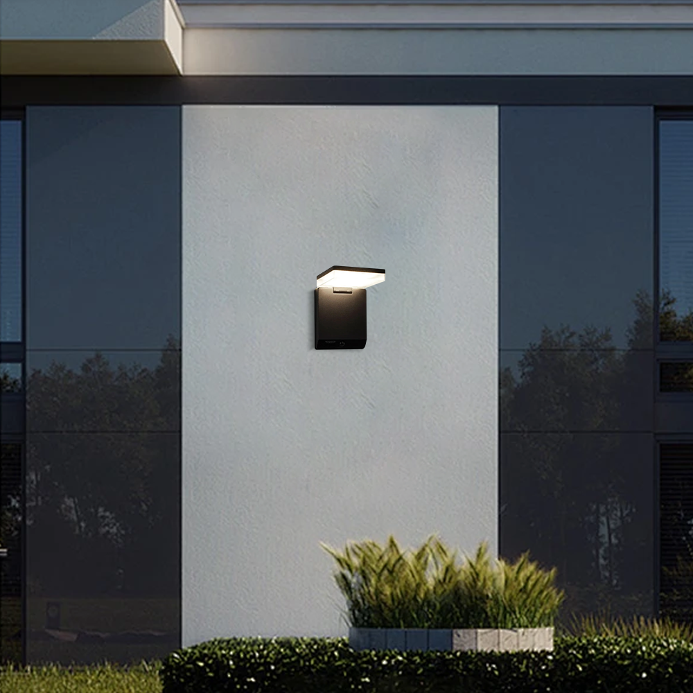 Modern Solar Outdoor Wall Lamp Acrylic with Motion Sensor (Waterproof) - Flindria