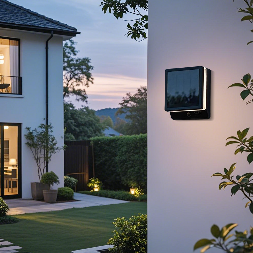 Modern Solar Outdoor Wall Lamp Acrylic with Motion Sensor (Waterproof) - Flindria
