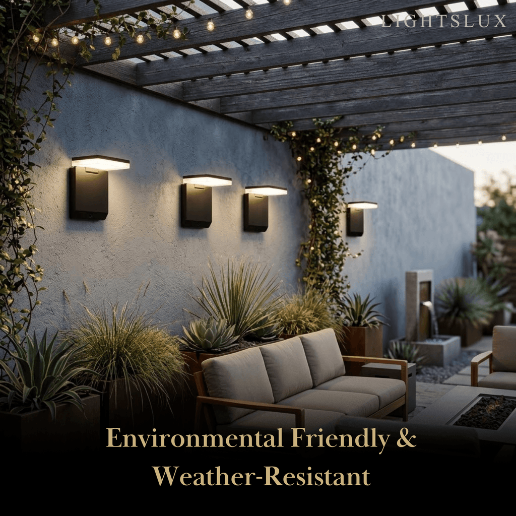 Modern Solar Outdoor Wall Lamp Acrylic with Motion Sensor (Waterproof) - Flindria