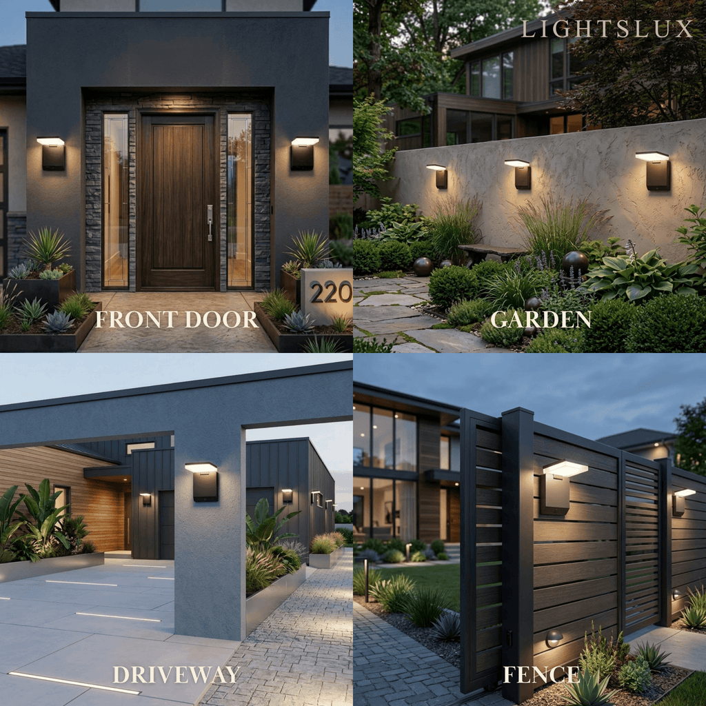 Modern Solar Outdoor Wall Lamp Acrylic with Motion Sensor (Waterproof) - Flindria