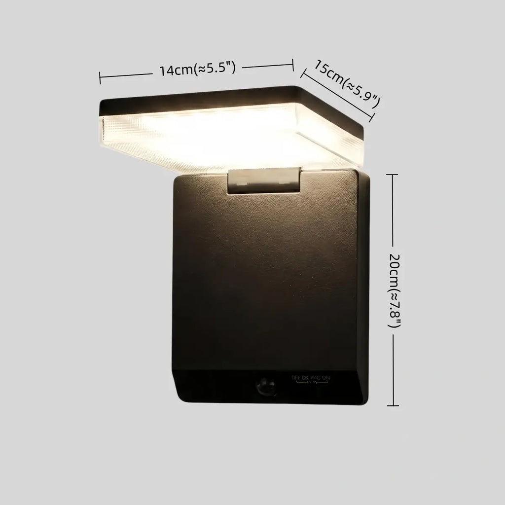 Modern Solar Outdoor Wall Lamp Acrylic with Motion Sensor (Waterproof) - Flindria