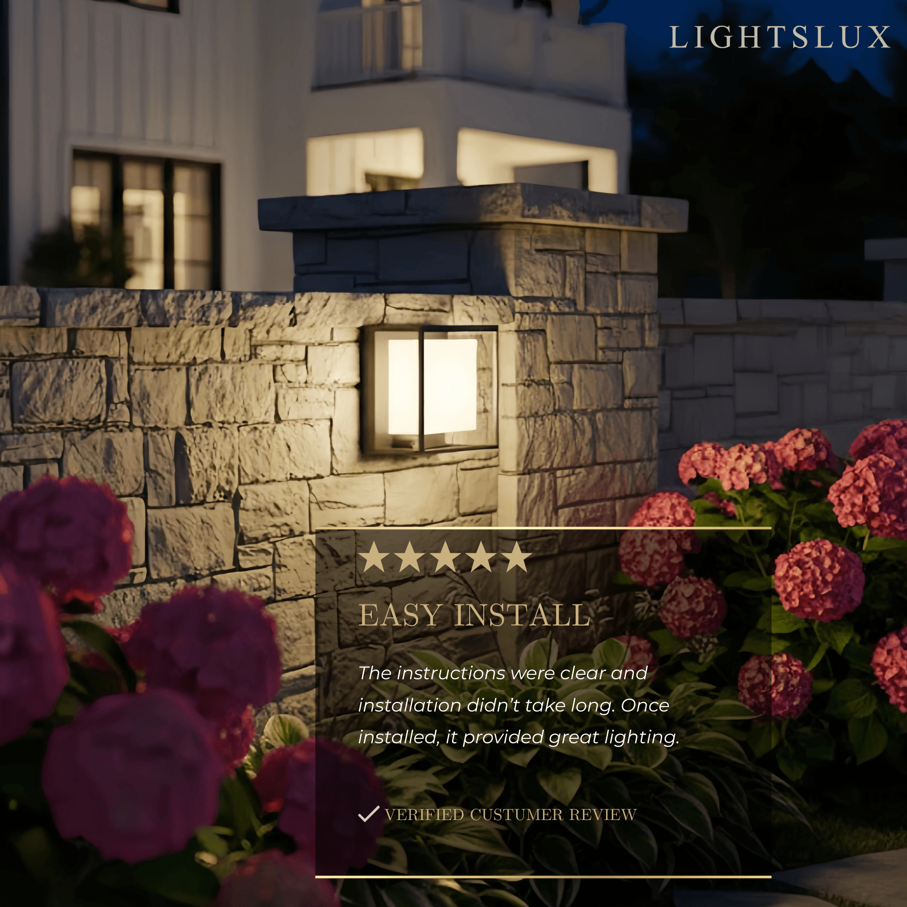 Modern Rectangular Outdoor Wall Sconce – Black Acrylic Solar Light with Sensor - Flindria