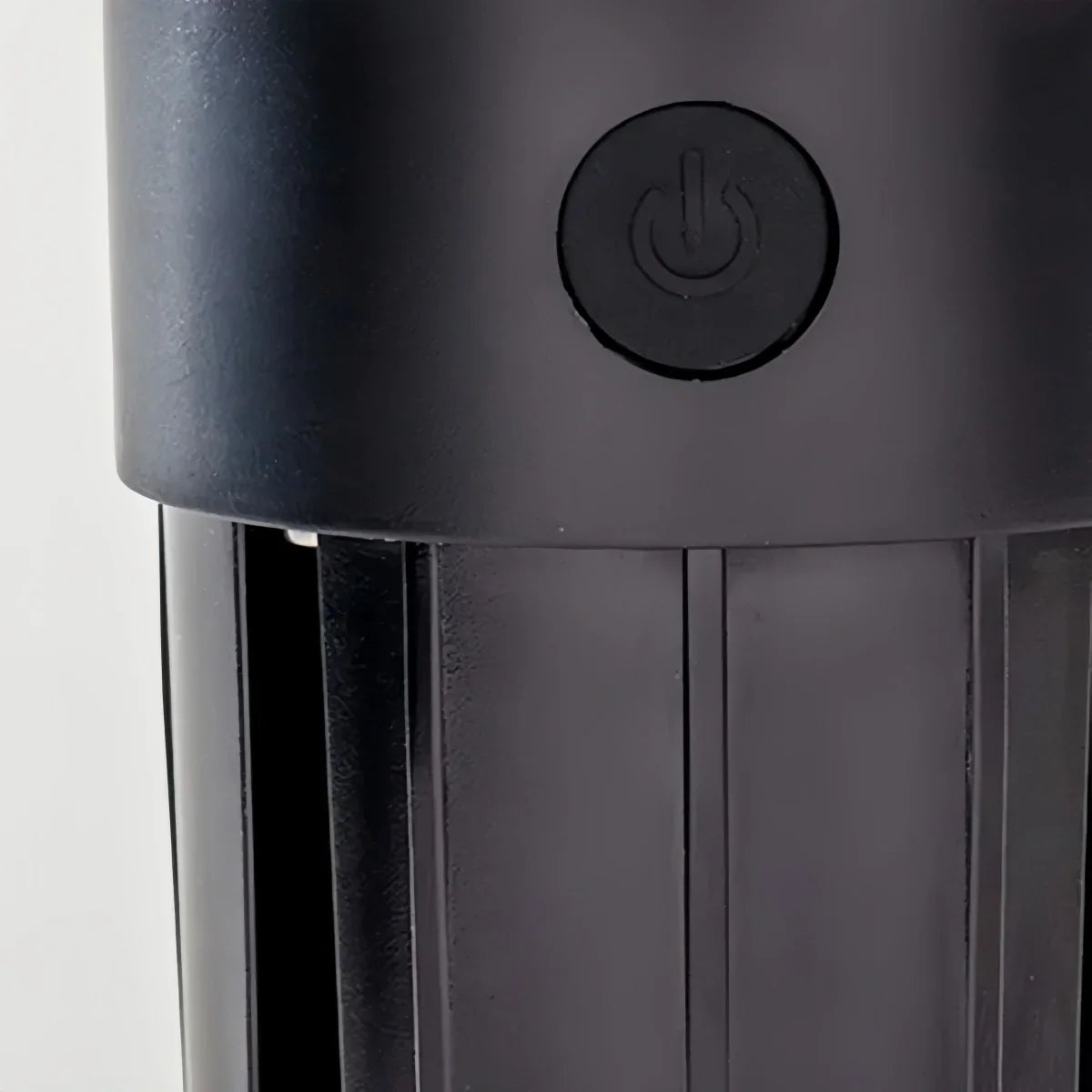 Modern Cylindrical Pathway Light – Black Metal/Acrylic Solar Outdoor Lamp - Flindria