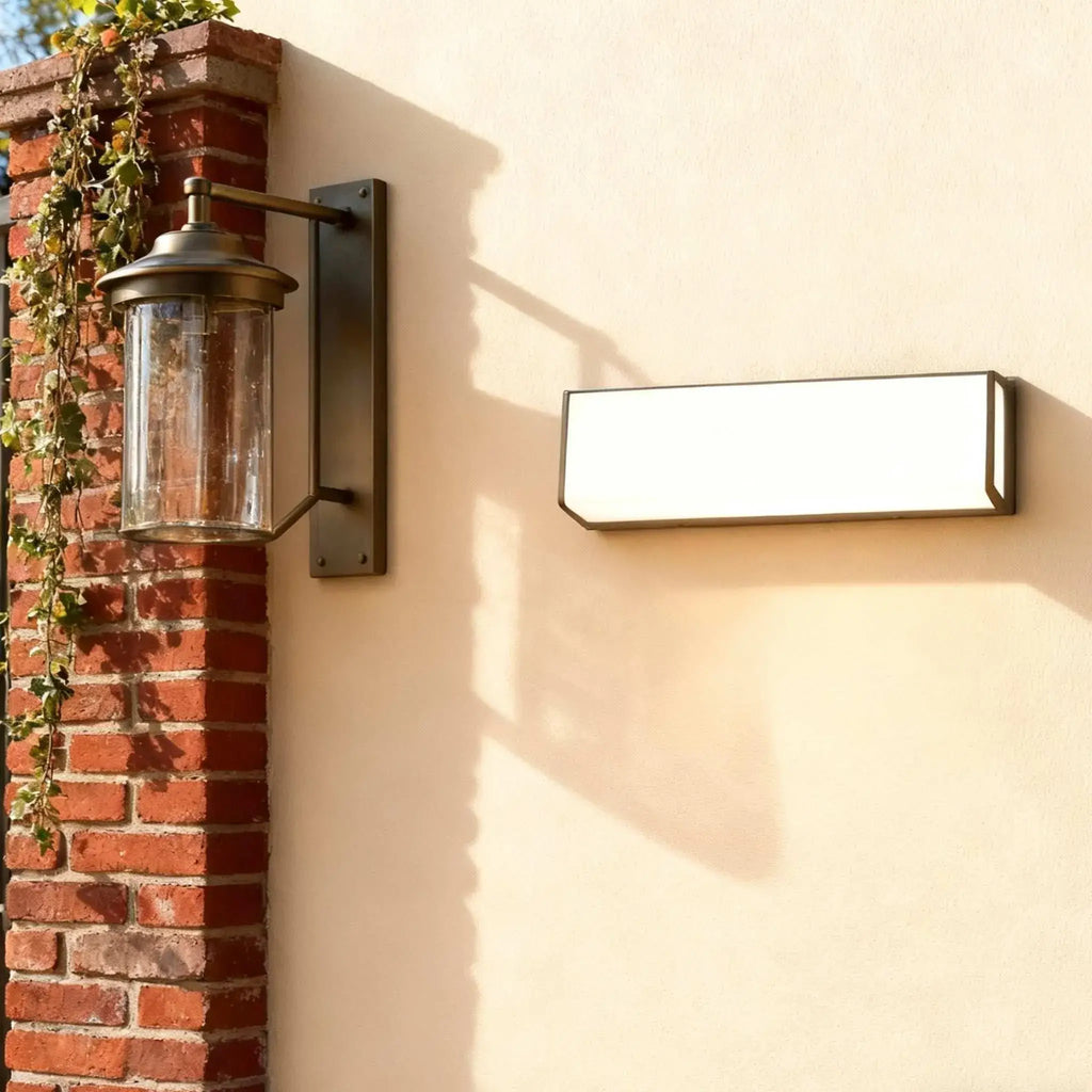 Modern Solar LED Outdoor Wall Lamp – Waterproof Sensor Light for Courtyard - Flindria