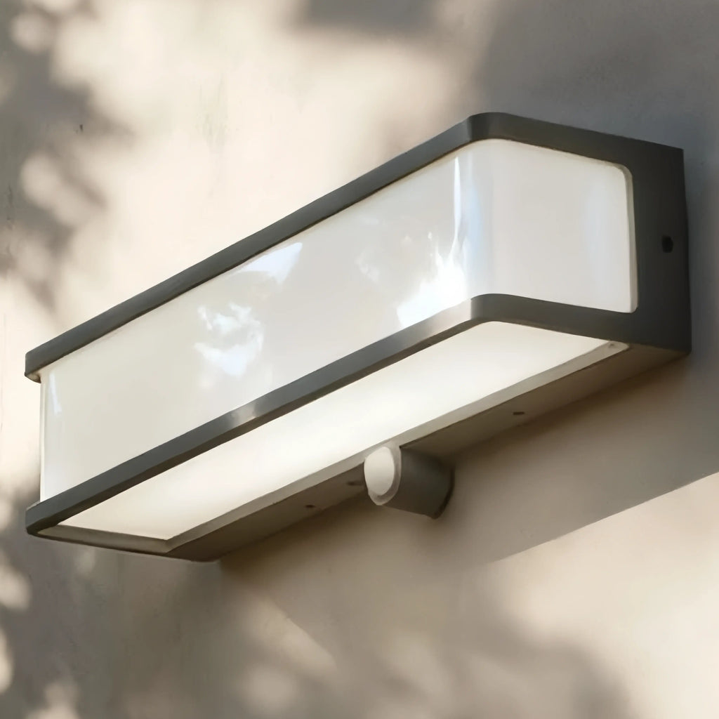 Modern Solar LED Outdoor Wall Lamp – Waterproof Sensor Light for Courtyard - Flindria