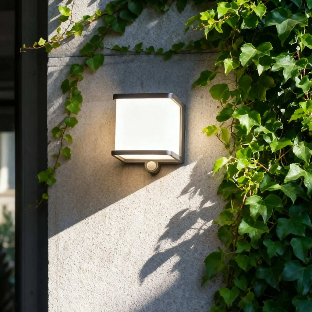 Modern Solar LED Outdoor Wall Lamp – Waterproof Sensor Light for Courtyard - Flindria