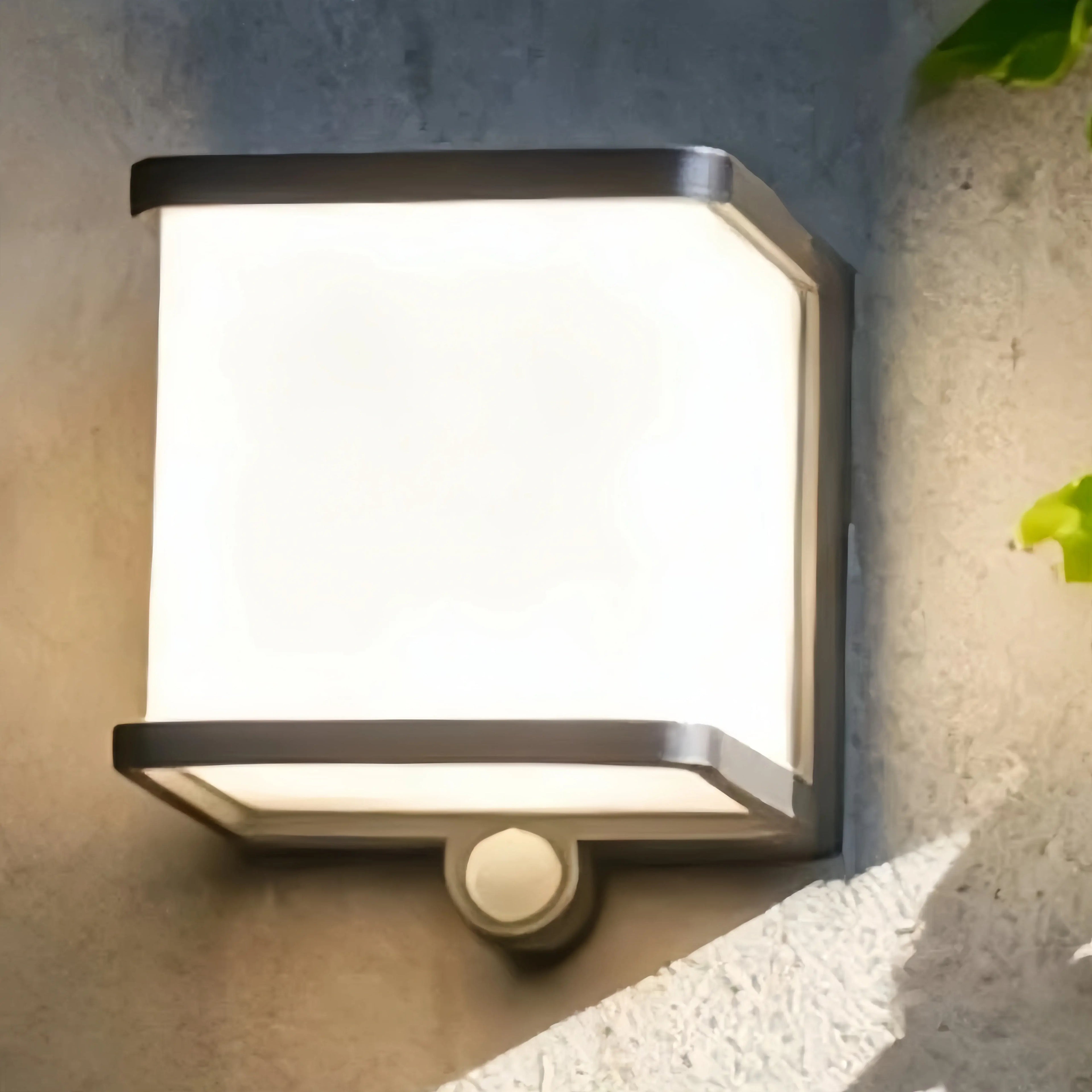 Modern Solar LED Outdoor Wall Lamp – Waterproof Sensor Light for Courtyard - Flindria