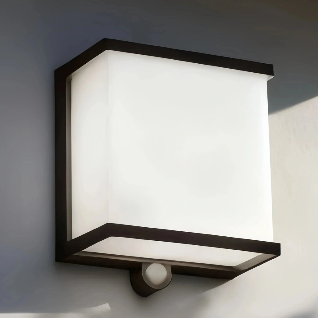 Modern Solar LED Outdoor Wall Lamp – Waterproof Sensor Light for Courtyard - Flindria