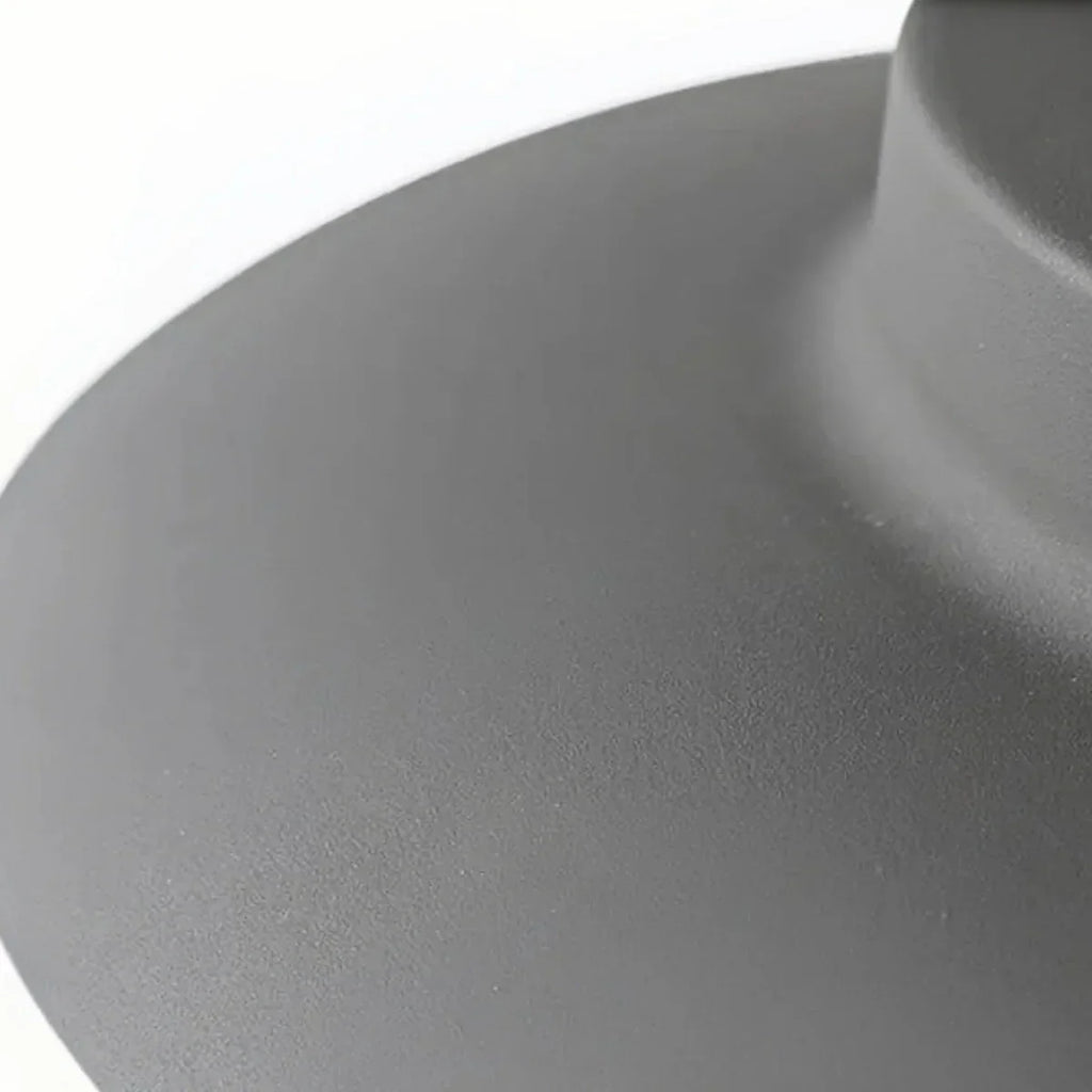 Lámpara colgante exterior moderna - Diseño con capucha de metal gris/blanco para patio - Flindria