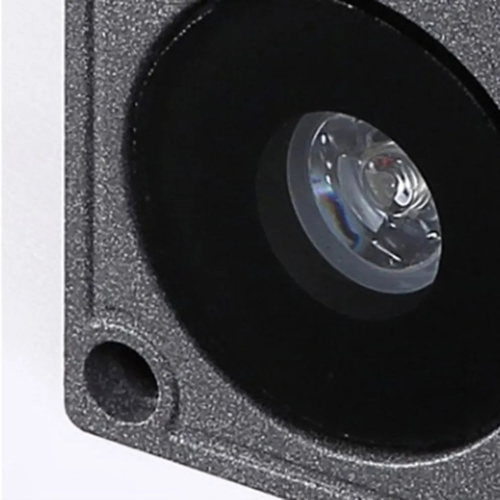 Luz de escalera exterior triangular moderna – lámpara de cubierta negra con sensor de movimiento - Flindria