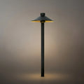 Moderne zwarte kapvormige buitenpadlamp – Waterdichte tuinverlichting - Flindria