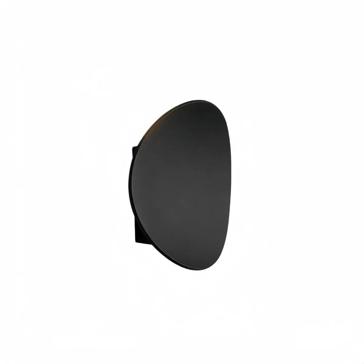 Minimalistische Kiesel-Außenwandleuchte - Schwarz/Grau Metall/Acryl für Terrasse - Flindria