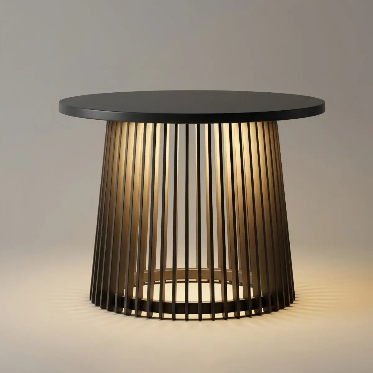 Lampadaire extérieur moderne - Métal noir et acrylique design cylindrique pour patio - Flindria