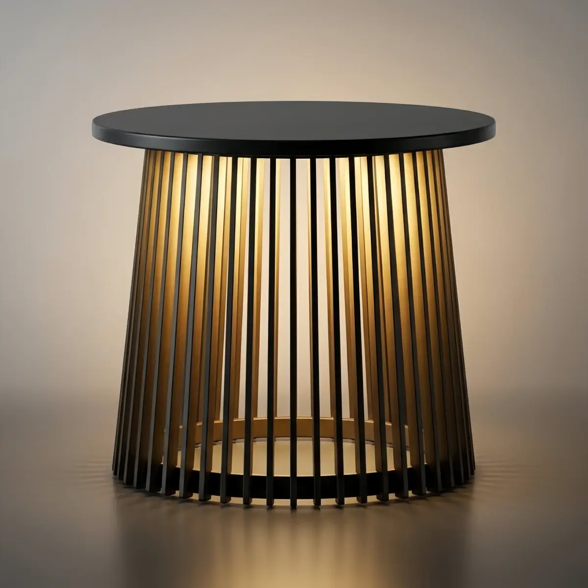 Lampadaire extérieur moderne - Métal noir et acrylique design cylindrique pour patio - Flindria