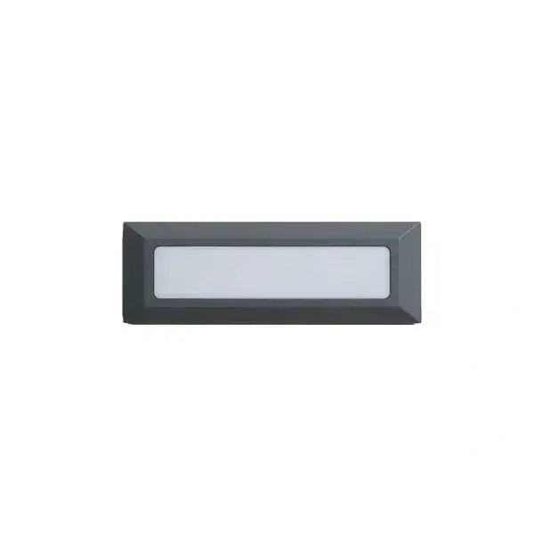 Minimalist Black LED Deck Step Light – Wall Light with Sensor for Stairs/Garden - Flindria