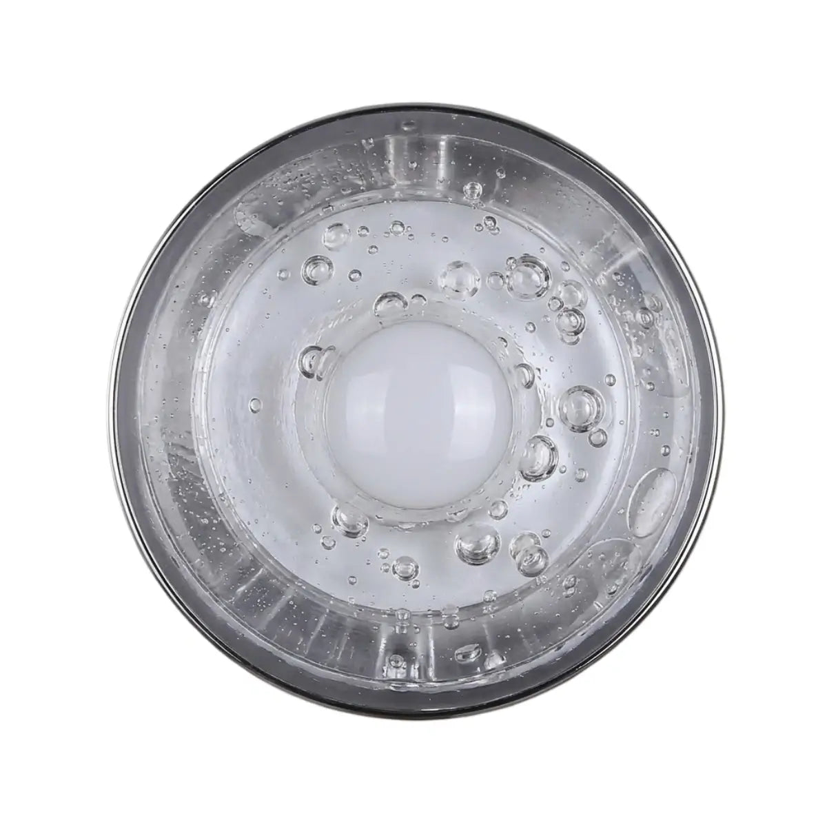 Modern Outdoor Wall Lamp - Clear Glass & Metal Round Design for Garden - Flindria