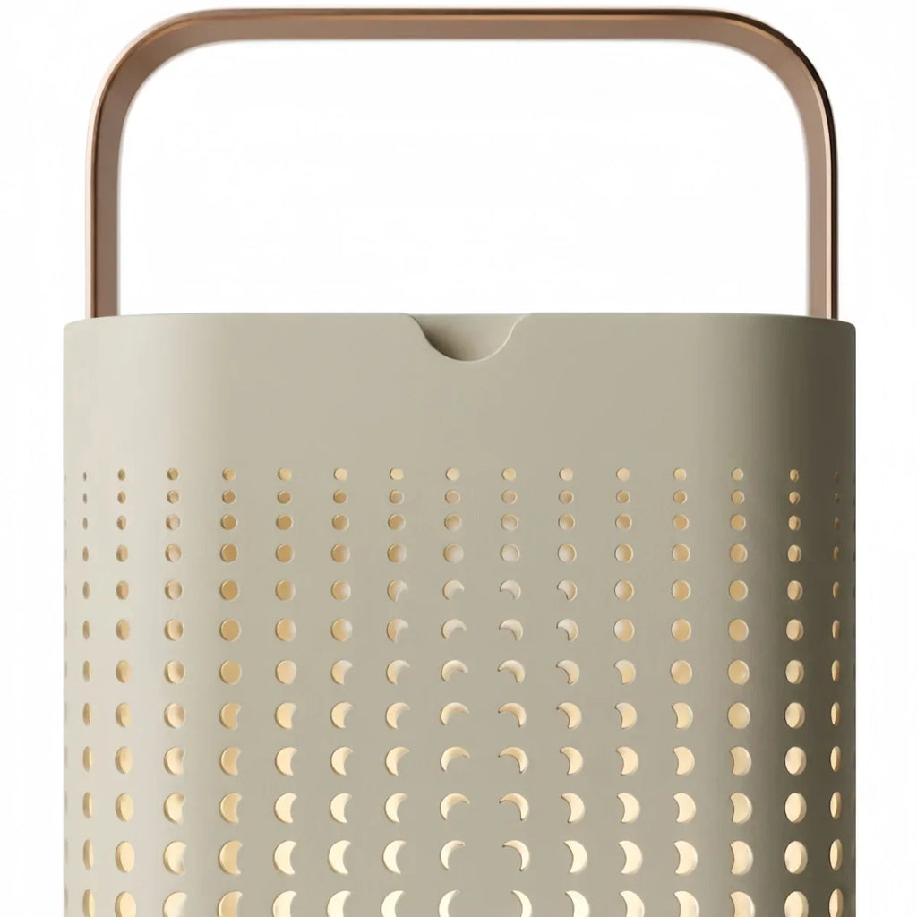 Modern Cylindrical Outdoor Floor Lamp - White Metal for Yard - Flindria