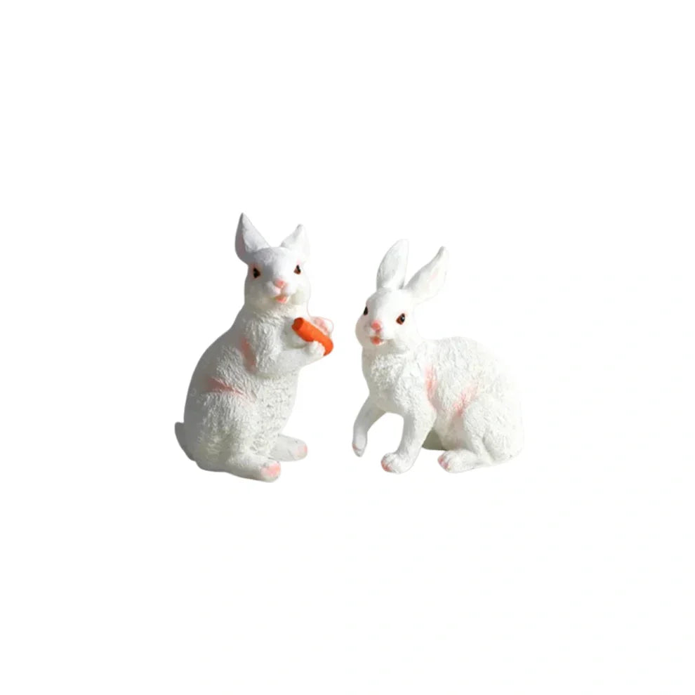 Easter Bunny Outdoor Light – Cute Sitting & Carrot Bunny Garden Lamp - Flindria