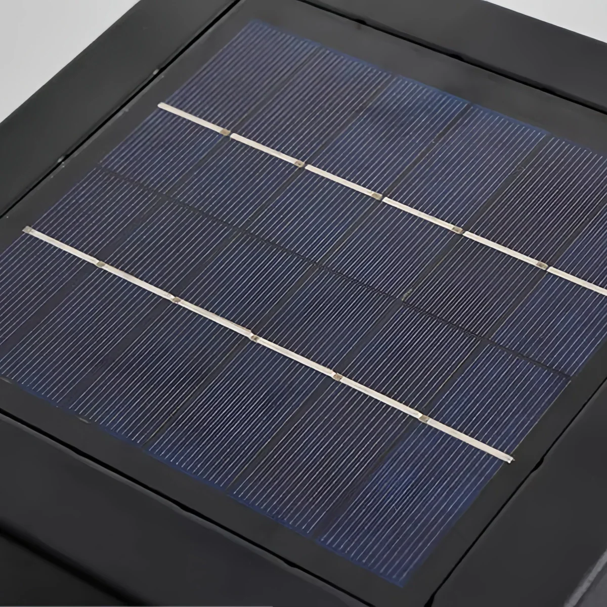 Lámparas de Pilar Solares Cóncavas Modernas – Metal Negro para Jardín/Camino - Flindria