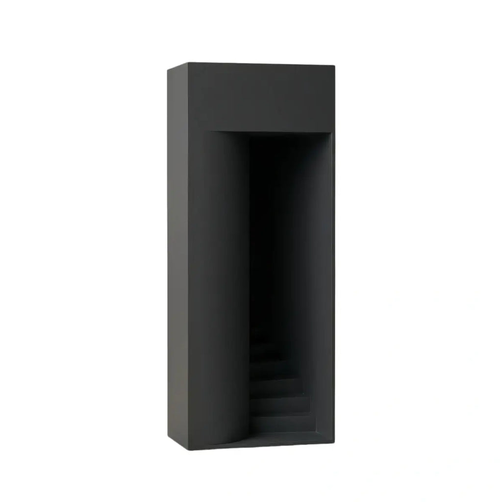 Modern Outdoor Floor Lamp - Black Metal Rectangular Design for Garden & Patio - Flindria