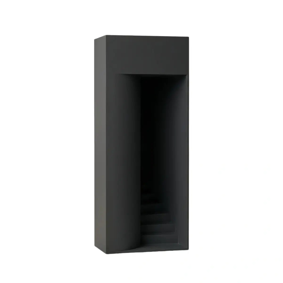 Modern Outdoor Floor Lamp - Black Metal Rectangular Design for Garden & Patio - Flindria
