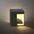 Modern Outdoor Floor Lamp - Black Metal Rectangular Design for Garden & Patio - Flindria