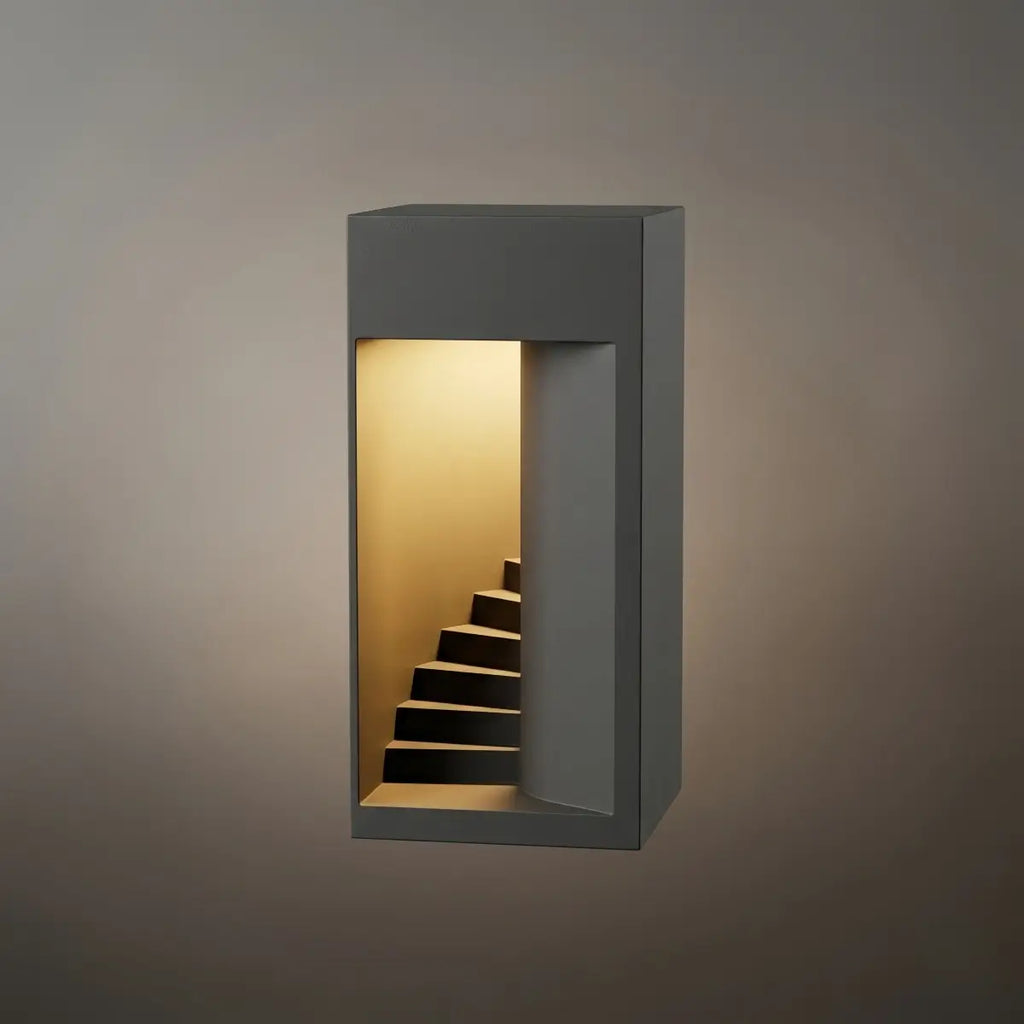 Modern Outdoor Floor Lamp - Black Metal Rectangular Design for Garden & Patio - Flindria