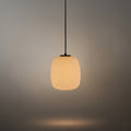 Retro White Outdoor Pendant Light Metal/Acrylic Lantern Design - Flindria