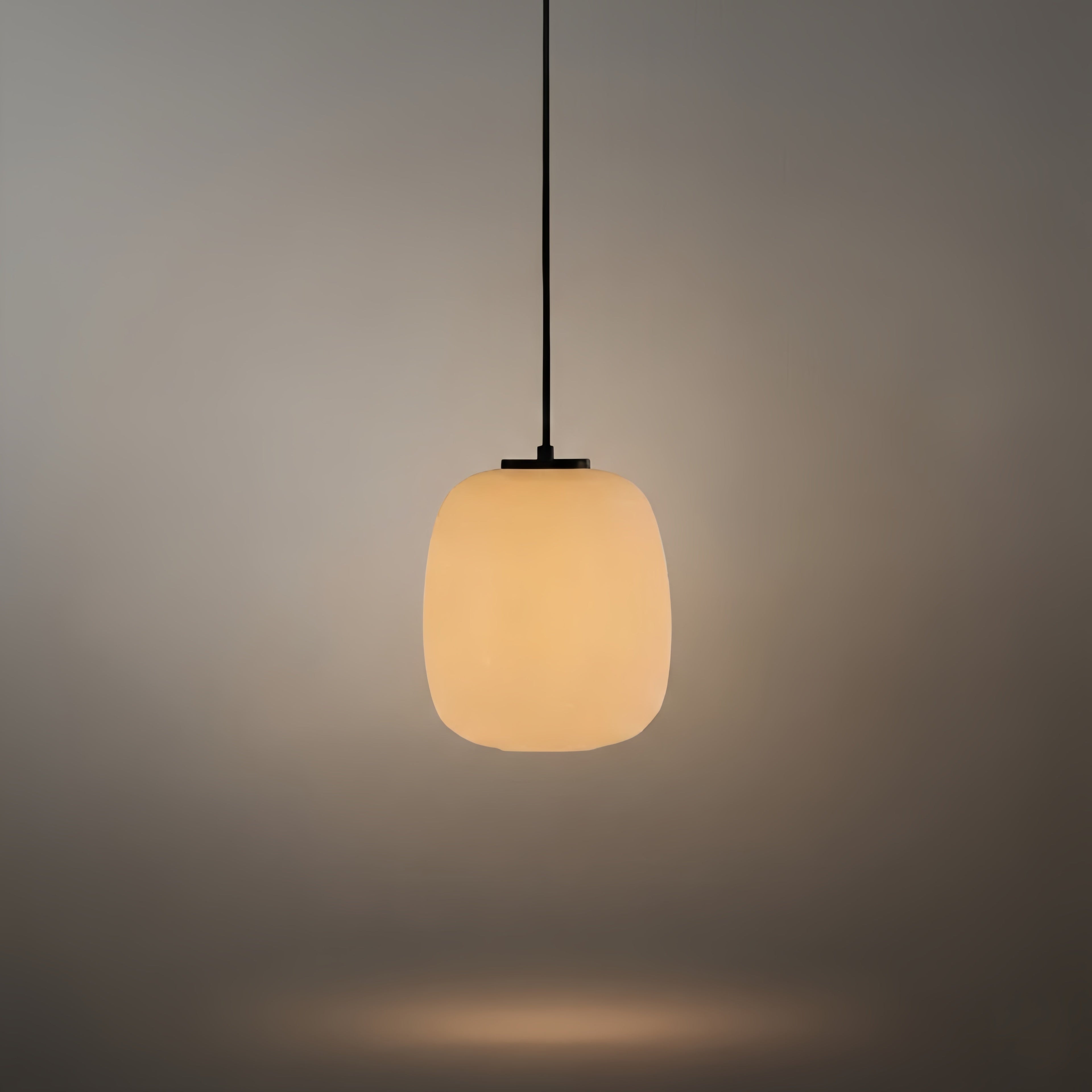 Retro White Outdoor Pendant Light Metal/Acrylic Lantern Design - Flindria