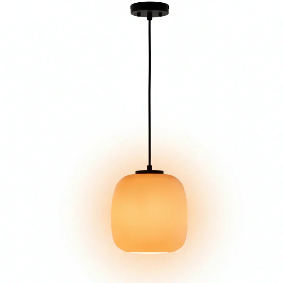 Retro White Outdoor Pendant Light Metal/Acrylic Lantern Design - Flindria