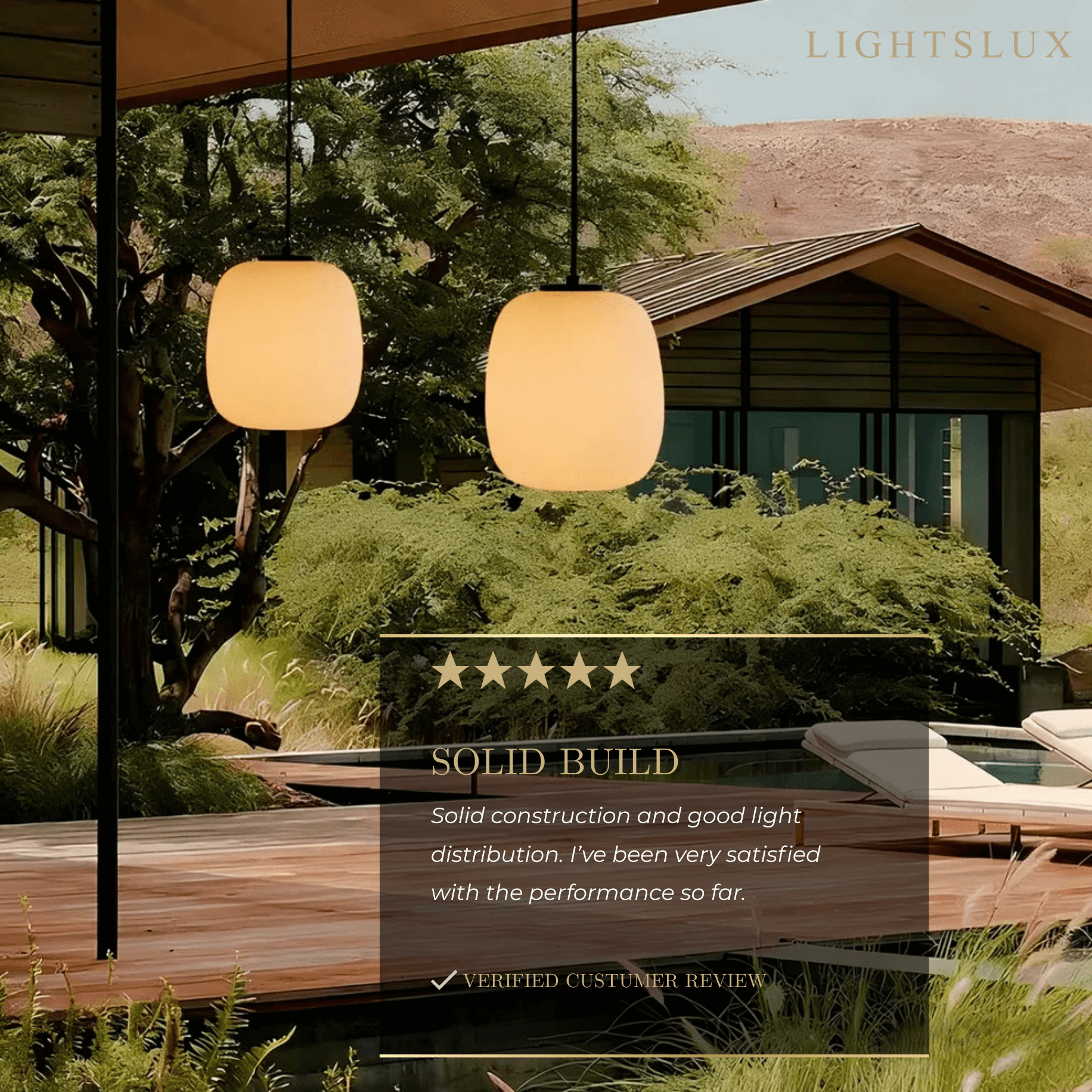 Retro White Outdoor Pendant Light Metal/Acrylic Lantern Design - Flindria