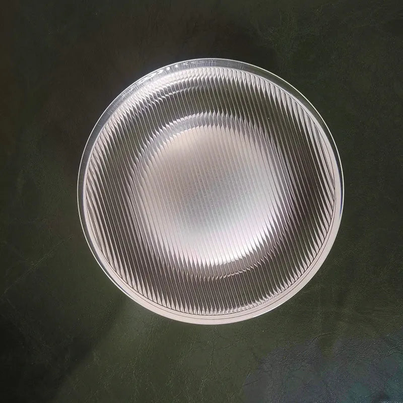 Modern Outdoor Wall Lamp - Clear Glass & Metal Round Design for Patio - Flindria