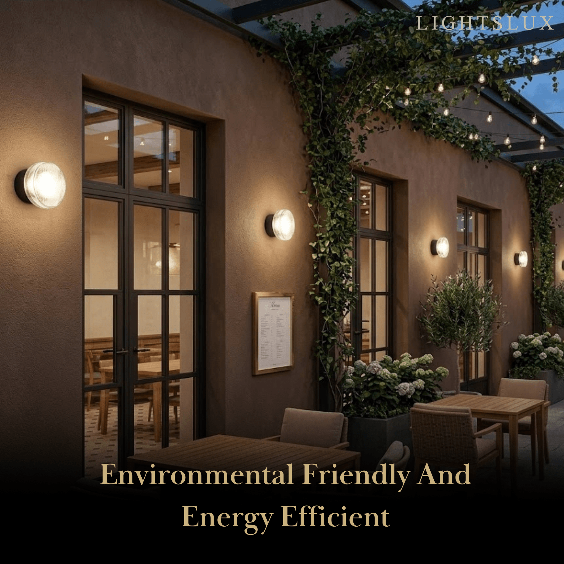 Modern Outdoor Wall Lamp - Clear Glass & Metal Round Design for Patio - Flindria
