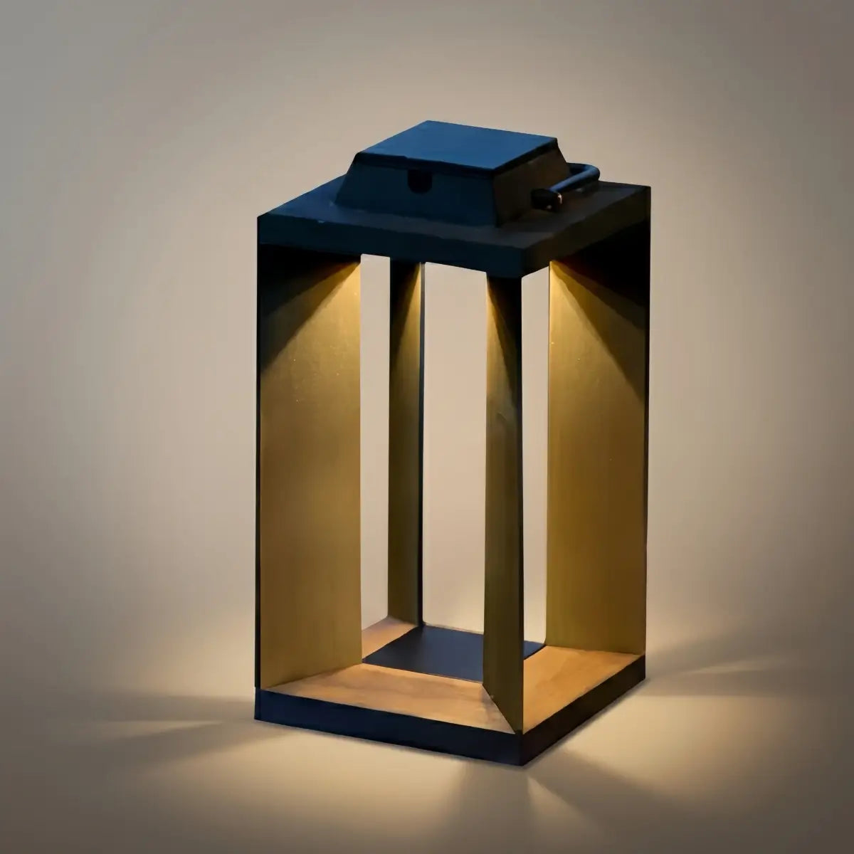 Lampadaire extérieur moderne - Métal noir design cylindrique pour jardin - Flindria
