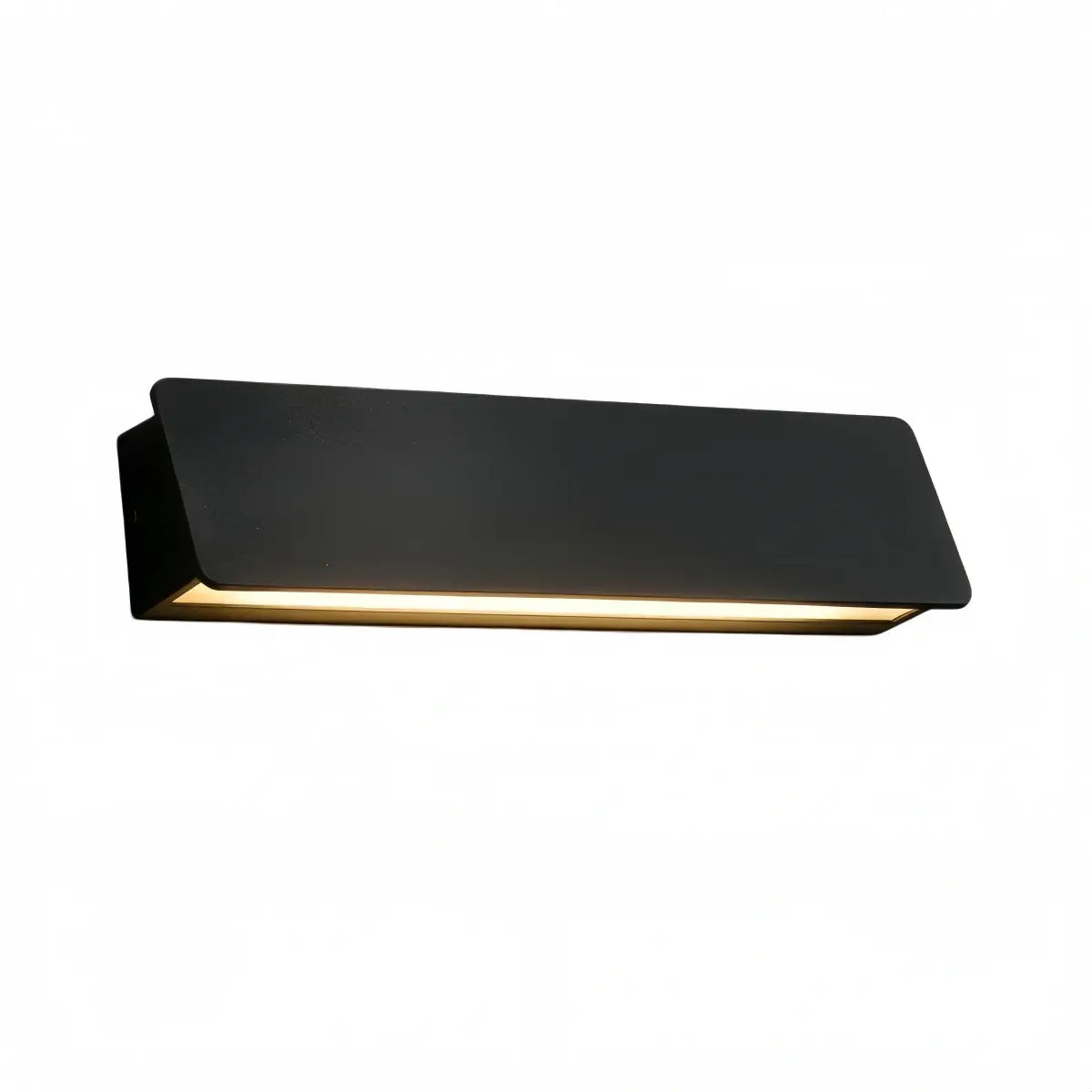 Modern Outdoor Wall Lamp - White/Black Metal Rectangular Design for Garden - Flindria